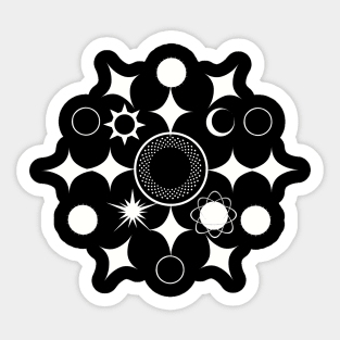 Planetary sacred geometry of the stars Sticker